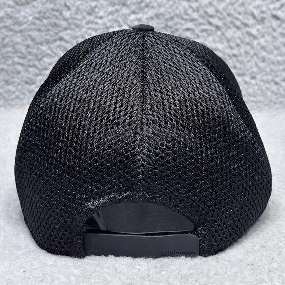 Lululemon Big Logo Camo Mesh Back Hat Adjustable Cap Camouflage Black S/M - Picture 3 of 8